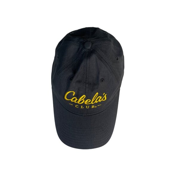 Cabelas Club Adjustable Baseball Cap Gray Yellow Embroidered Logo - Picture 3 of 7